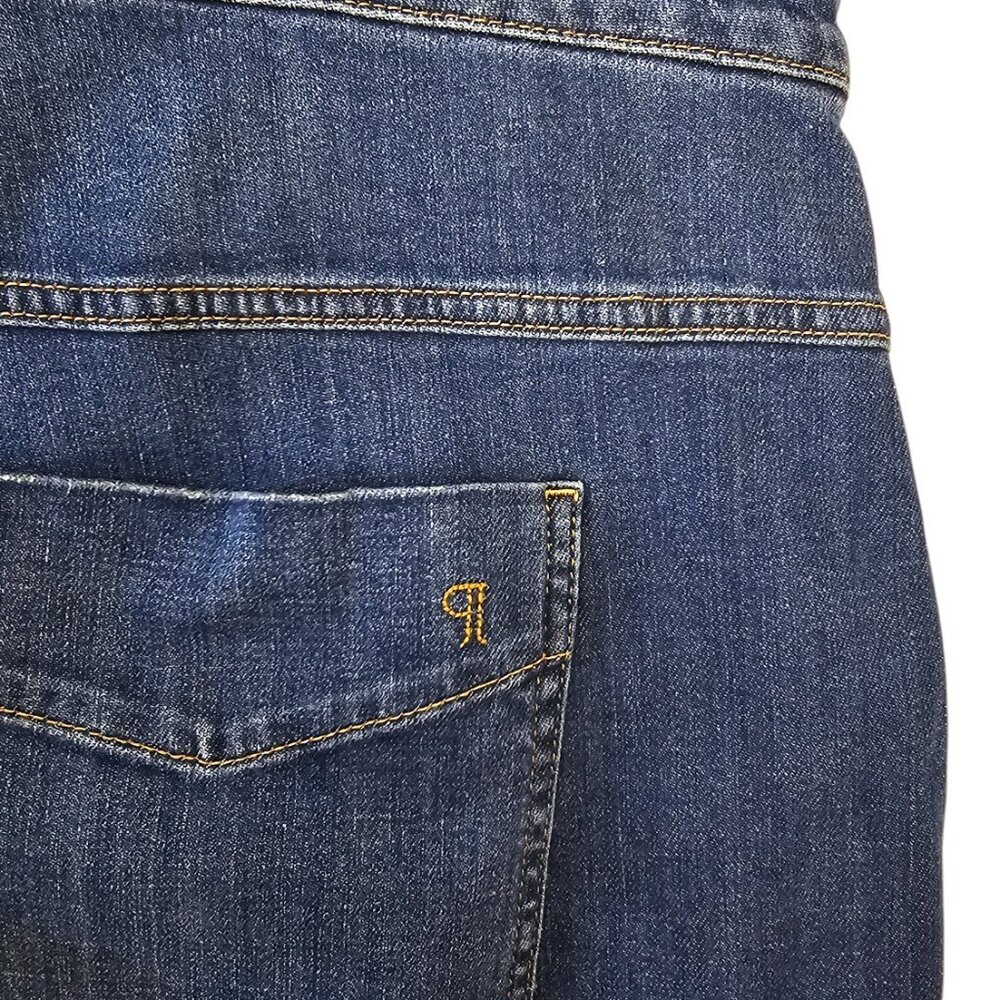 Pilcro Anthropologie Dark Blue Wide Leg Jeans Size 24W - Picture 10 of 11